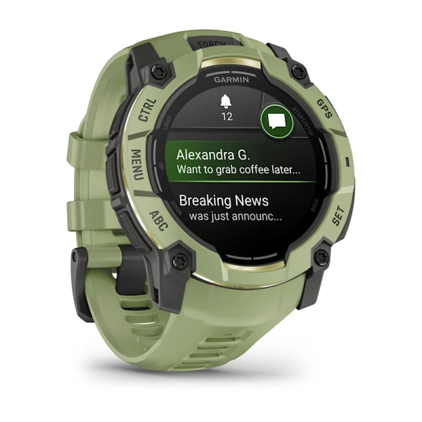 Garmin Instinct 3 50 mm, AMOLED Fern Green with Fern Green Band (010-03020-02)