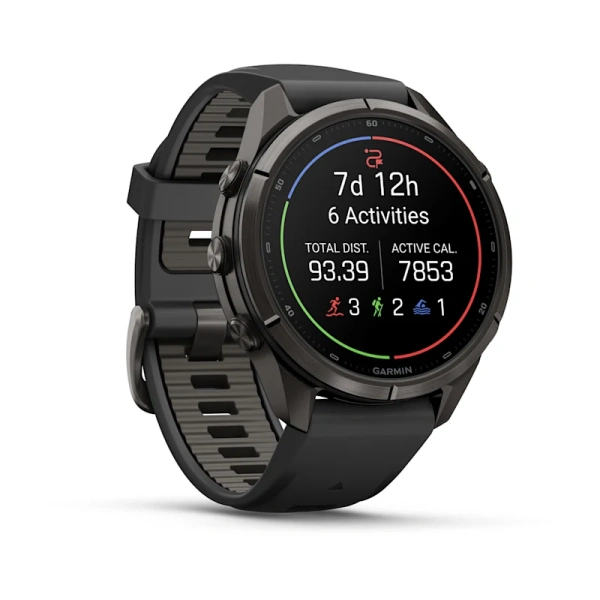 Garmin Fenix 9 Pro 43mm Carbon Gray DLC Titanium Black/Pebble Grey (010-04335-16)