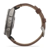 Garmin Fenix 9 Pro InReach 47mm Titanium Walnut Leather Band (010-04336-41)