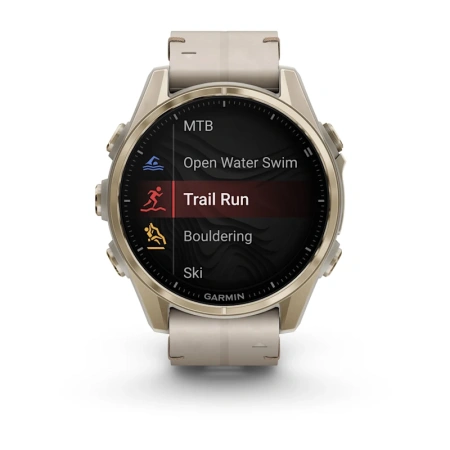 Garmin Fenix 8 43 mm AMOLED Sapphire Soft Gold Leather (010-02903-40)