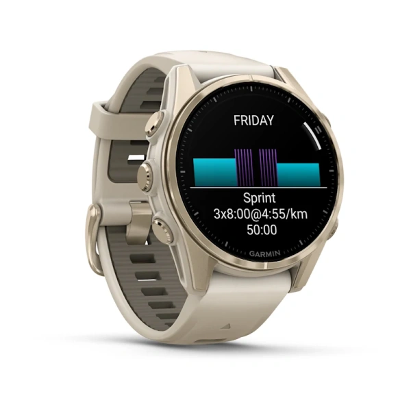 Garmin Fenix 8 43 mm AMOLED Sapphire Soft Gold (010-02903-11)